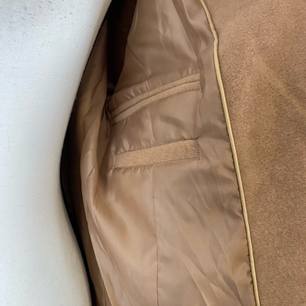 Kimi + Kai Wool Walking Coat Pea Coat Camel Tan size Medium Overcoat Winter Coat - Picture 9 of 15